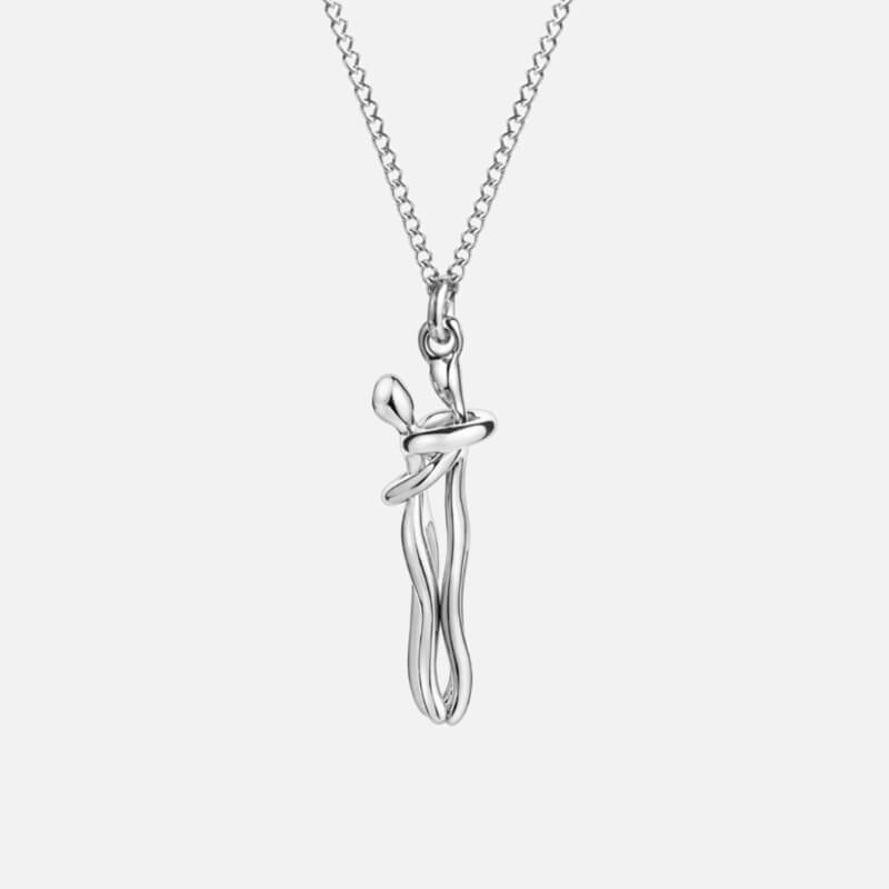 Hug Necklace Solid Gold